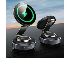 Beeasy 15 W magnetinis automobilinis laikiklis su belaidžiu MagSafe įkrovikliu, siurbtukas