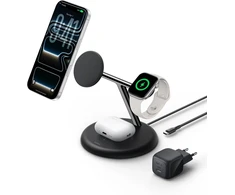 Belkin belaidė įkrovimo stotelė 3 viename su Qi2, 25 W, USB-C, WIZ050kqBK