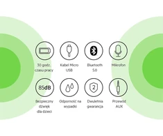 Belkin belaidės ant ausų dedamos vaikiškos Bluetooth ausinės su mikrofonu AUD002btBK