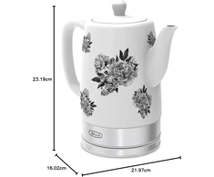 BELLA elektrinis keraminis virdulys 1,5 l su automatiniu išjungimu, 17694