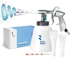 BenBow suspausto oro valymo pistoletas Classic su 1 l talpos bakeliu ir antgaliais Benbow-004+SET