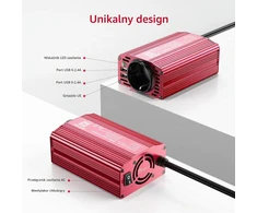 BESTEK automobilinis įtampos keitiklis 12 V į 230 V, 300 W, su USB, MRI3013BU-NEW