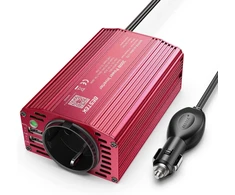 BESTEK automobilinis įtampos keitiklis 12 V į 230 V, 300 W, su USB, MRI3013BU-NEW