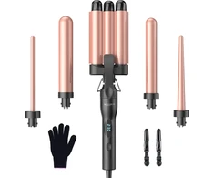 BESTOPE PRO plaukų garbanojimo žnyplės 5 viename su 25 mm keraminiais antgaliais F8