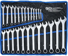 BGS kombinuotųjų veržliarakčių rinkinys 6–32 mm, 25 vnt., chromo vanadžio plienas, 1196