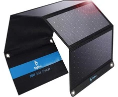 BigBlue saulės baterija 28 W, lankstoma, 2x USB-C, 1x USB-A, IP44, nešiojama, B401 LG-US