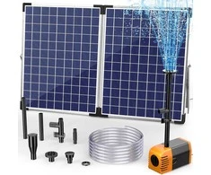 Biling saulės energija varoma fontano pompa su 4 antgaliais, 35 W, 1500 l/h, PY2335WO