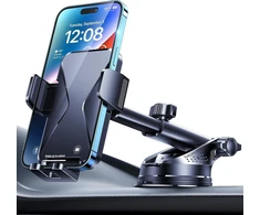 BIPOPIBO automobilinis telefono laikiklis su siurbtuku, 360° pasukamas, 4–7,1 col., LJZ-DE-B04-A01-0331