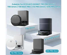 Bisenkud roboto dulkių siurblio priedų rinkinys ECOVACS DEEBOT T90 ir X9S EC-T90