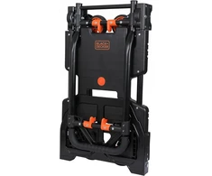 Black &amp; Decker Juodas+DECKER sulankstomas platforminis vežimėlis 2 viename, teleskopinė rankena, maksimali apkrova 120 kg, BXWT-H206