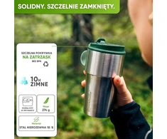 Blockhütte termopuodelis iš nerūdijančiojo plieno 500 ml, tamsiai žalias BH0039