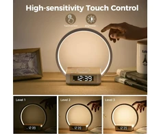 blonbar LED naktinė stalinė lempa su 10 W Qi belaidžiu įkrovikliu B17