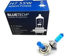 BLUETECH H7 automobilinės halogeninės lemputės 55 W 9500 K, 2 vnt.