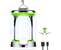 Blukar LED kempingo lempa su 7 apšvietimo režimais, 3600 mAh baterija, 60 LED, K9107