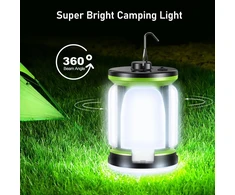 Blukar stovyklavimo LED žibintuvėlis, 7 apšvietimo režimai, 60 LED, 3600 mAh akumuliatorius, 2 vnt., K9107