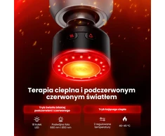 BOB AND BRAD masažinis pistoletas C2 Ultra su šiluma, infraraudonaisiais spinduliais ir LED