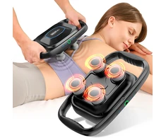 BOB AND BRAD masažinis pistoletas TheraPanel su 4 galvutėmis, USB-C, modelis A1