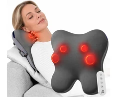 BOB AND BRAD Shiatsu kaklo ir nugaros masažuoklis su šildymu ir nuotoliniu valdymu EZBack-R