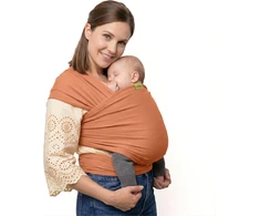 Boba kūdikio nešiojimo juosta naujagimiams iki 15,88 kg WrapParent