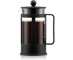 Bodum stūmoklinis kavos ruoštuvas kavos spaustuvas Kenya 1 l, 8 puodeliams, juodas, 1788-01