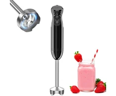Bonsenkitchen rankinis trintuvas 1000 W, 12 greičių, nerūdijančiojo plieno peiliukai HB3201
