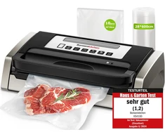 Bonsenkitchen vakuuminio pakavimo įrenginys 125 W su išpjovimo peiliu ir 5-in-1 funkcijomis VS4100