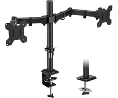 BONTEC dviejų monitorių stalo laikiklis 13–27 col., VESA 75/100 mm, iki 8kg B07PN8XQ78