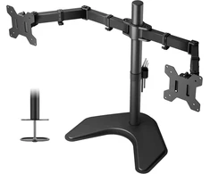 BONTEC dvigubas stalinis monitorių laikiklis 13–27 col., VESA 75 × 75/100 × 100 mm, MFS 002