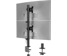 BONTEC dvigubas stalo monitorių laikiklis 13–34 col., iki 10 kg, VESA 75/100, MDM002A