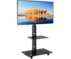 BONTEC mobilus televizoriaus stovas su ratukais 30–70 colių, VESA 600 × 400, FITW-2