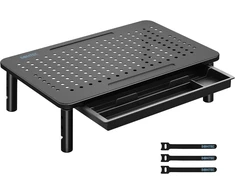 BONTEC monitoriaus stovas su stalčiumi, 3 aukščio padėtys, iki 20 kg, LR08-v02