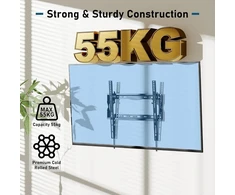 BONTEC pakreipiamas sieninis televizoriaus laikiklis 26–65 col., iki 55 kg, VESA 400 × 400, 115SB