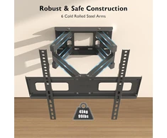 BONTEC sieninis televizoriaus laikiklis 23–70 colių, VESA 400 × 400, iki 45 kg, MF400