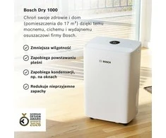 Bosch Dry 1000 oro sausintuvas, 10 l/para, 2.5 l bakelis, iki 17 m² patalpoms