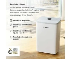 Bosch Dry 2000 oro sausintuvas, 12 l/para, 2.5 l bakelis, iki 24 m², 178 W