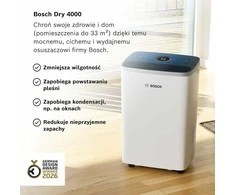 Bosch Dry 4000 oro sausintuvas, 16 l/para, iki 33 m² patalpoms, 2.5 l bakelis, 285 W