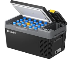BougeRV automobilinė kompresorinė šaldymo dėžė 20 l, 12/24 V, -20 °C – 22 °C, CRPRO20