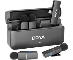 BOYA belaidis lavalier tipo mikrofonas BY-V4U, keturių kanalų, triukšmo mažinimas, USB-C