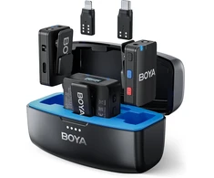 BOYA belaidis prisegamasis mikrofonas BOYAMIC, 8 GB, USB-C, Lightning, 200 m, lavalier tipo