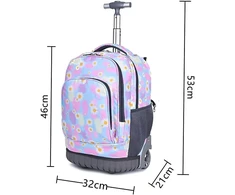 BOZONLI vaikiška kuprinė ant ratukų, vandeniui atspari, 35,95 l talpa, F105A010504b