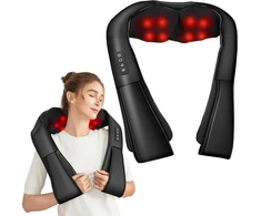 Brelley Shiatsu kaklo ir nugaros masažuoklis su šildymu, 8 masažiniais mazgais JHR2