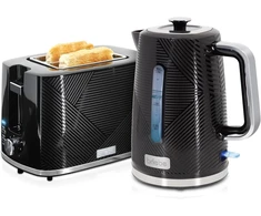 briebe pusryčių rinkinys: elektrinis virdulys 1,7 l, 2200 W ir dvigubas skrudintuvas, 7 laipsnių reguliavimas