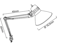 Brilliant spaustukinis šviestuvas Hobby baltas, E27, 40 W, 10802/05