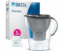 BRITA vandens filtravimo ąsotis Marella 2,4L su 3 Maxtra Pro filtrais, elektrinis indikatorius