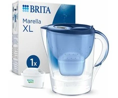 Brita vandens filtravimo ąsotis Marella XL 3,5L, elektrinis indikatorius, mėlynas, su MAXTRA PRO Pure Performance filtru