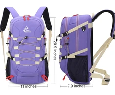 Bseash turistinė vandeniui atsparus kuprinis 40 l su apsauga nuo lietaus, 53 × 33 × 20 cm, 0219