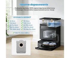 BTRSOLUS dulkių maišeliai ECOVACS DEEBOT stotelėms, 14 vnt., 4.2 l, modelis 14t50