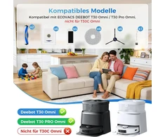 BTRSOLUS roboto dulkių siurblio priežiūros priedų rinkinys DEEBOT T30 Omni ir T30 Pro, 25 vnt., 25T30
