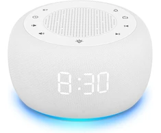 BUFFBEE radijo žadintuvas su Bluetooth garsiakalbiu, FM radiju ir naktine lempute DEGS6RA