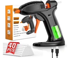 BURNNOVE belaidis karštų klijų pistoletas 3000 mAh, 7 mm, USB-C, RRQ-X